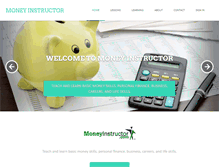 Tablet Screenshot of moneyinstructor.com